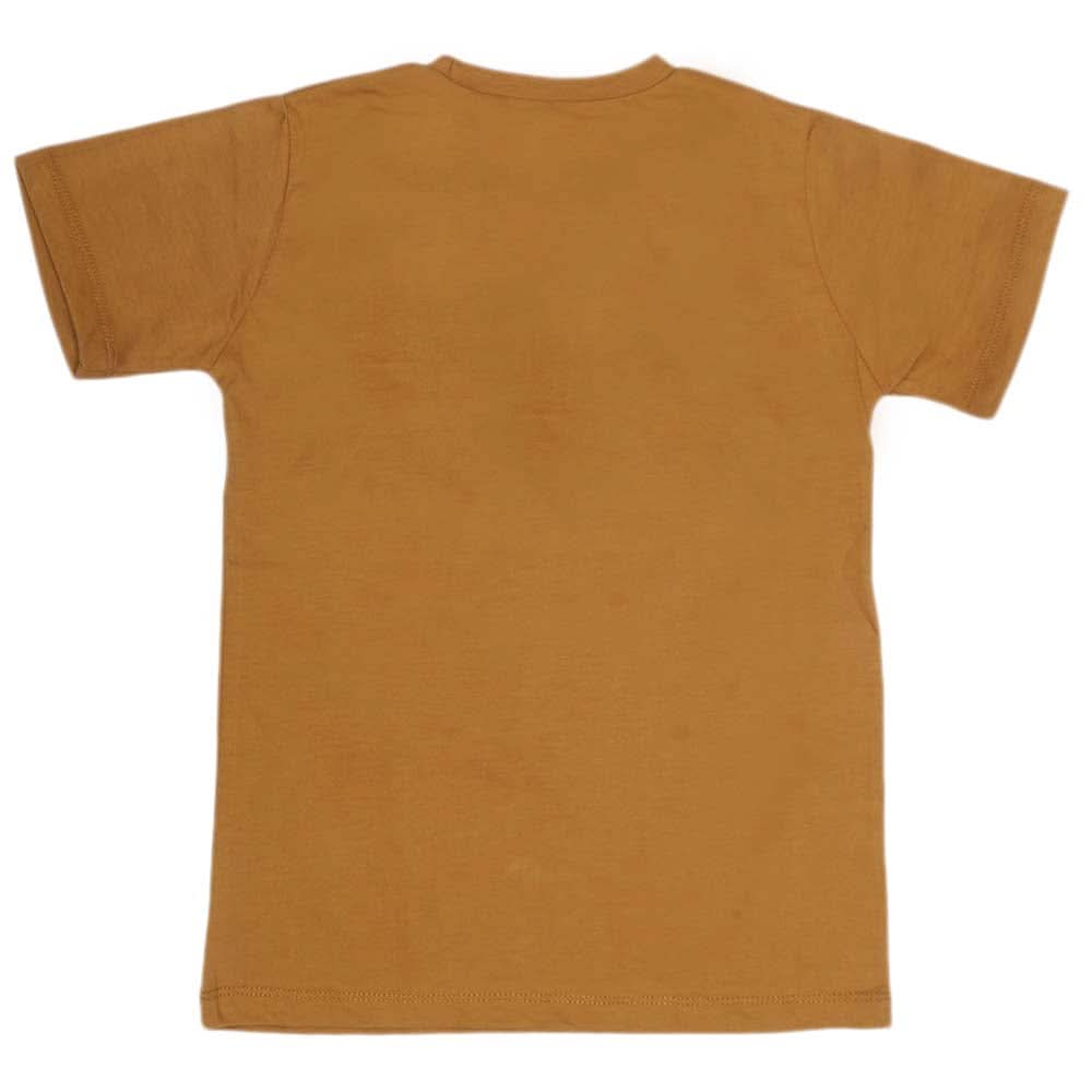 Boys Print T-Shirt - Camel, Kids, Boys T-Shirts, Chase Value, Chase Value