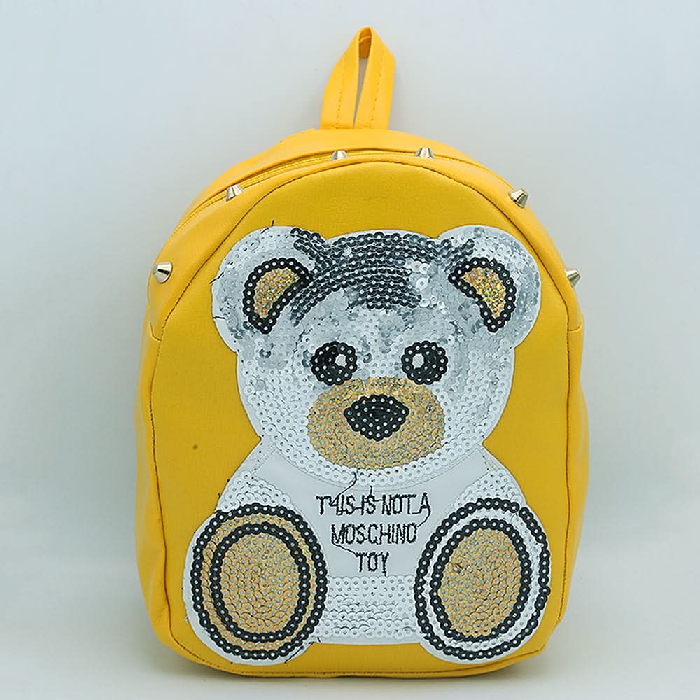 Girls Backpack 7572B - Yellow, Kids, School And Laptop Bags, Chase Value, Chase Value