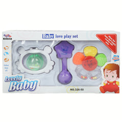 Baby Rattle,3Pcs/Wb Flat Pack 326-50, Kids, New Born Rattles And Toys, Chase Value, Chase Value
