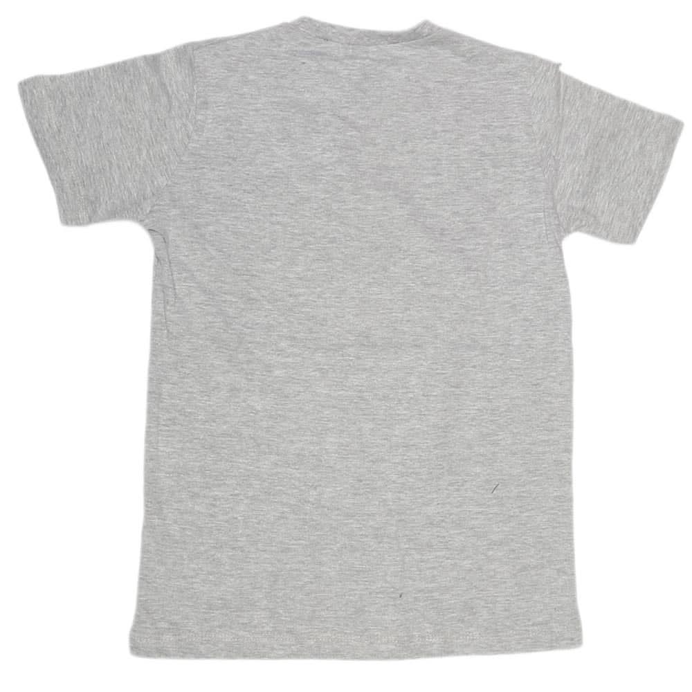 Boys Print T-Shirt - Grey, Kids, Boys T-Shirts, Chase Value, Chase Value