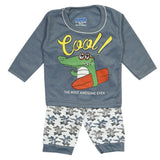 Newborn Boys Full Sleeves Suit - Steel Blue, Newborn Boys Sets & Suits, Chase Value, Chase Value