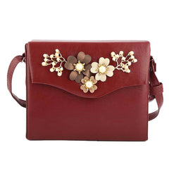 Women's Shoulder Bag (KAM-324) - Maroon - test-store-for-chase-value