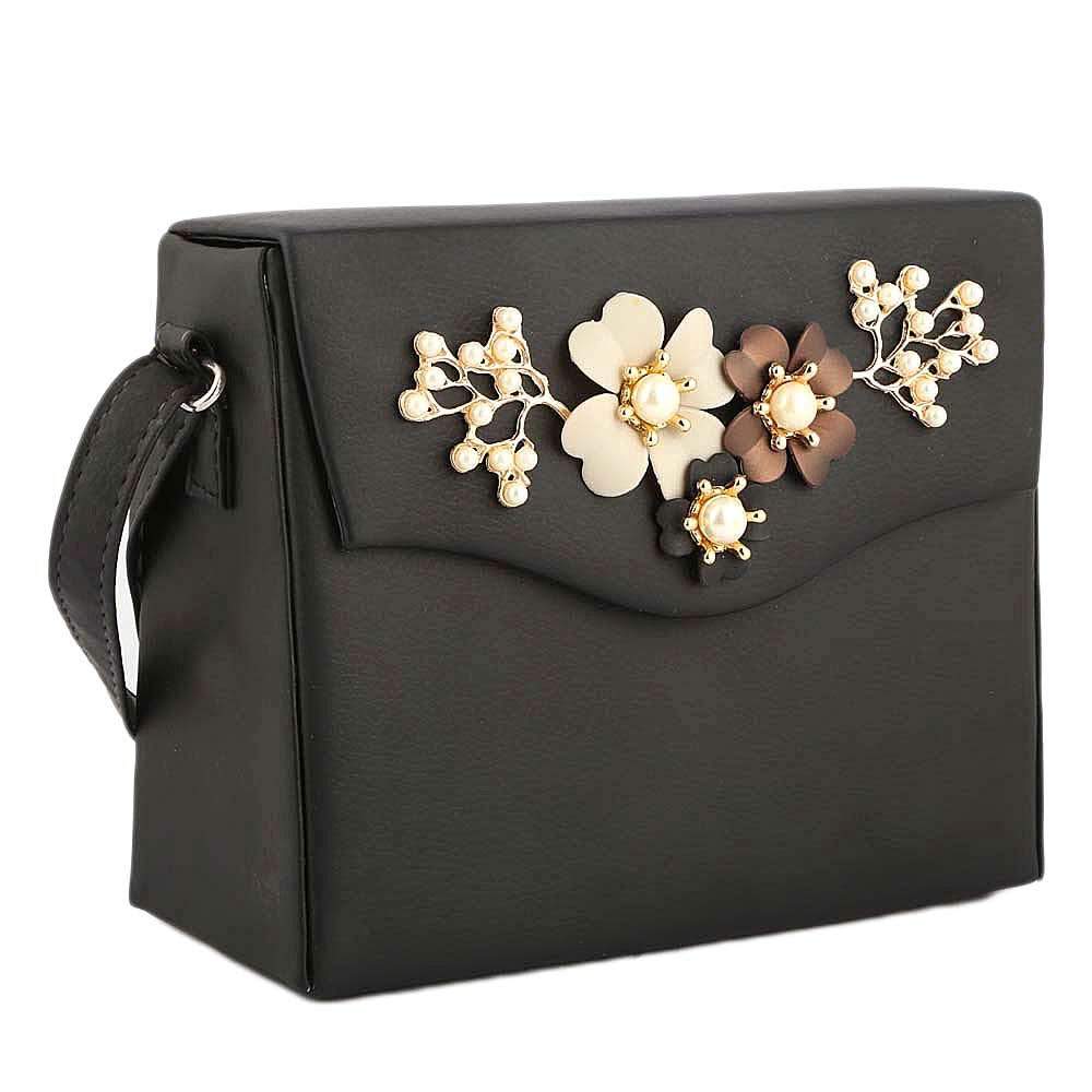Women's Shoulder Bag (KAM-324) - Black - test-store-for-chase-value