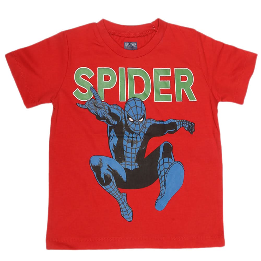Boys Print T-Shirt - Red, Kids, Boys T-Shirts, Chase Value, Chase Value