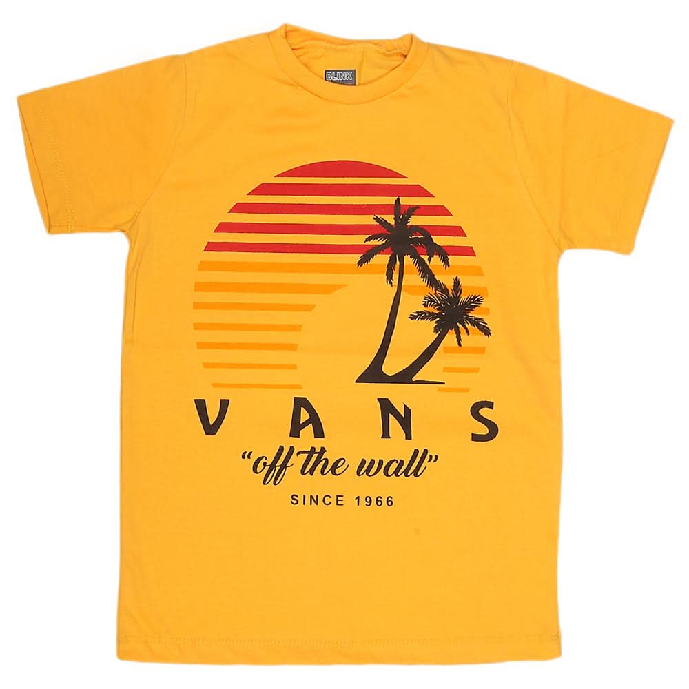 Boys Print T-Shirt - Yellow, Kids, Boys T-Shirts, Chase Value, Chase Value