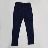 Girls Denim Pant Bottom Pearls - Navy Blue, Kids, Girls Pants And Capri, Chase Value, Chase Value