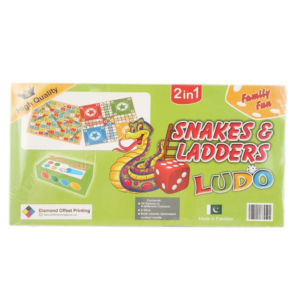 Mini Ludo Game 2 in 1 - Multi, Kids, Educational Toys, Chase Value, Chase Value