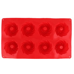 Silicone Mold 8 Pcs Tray - Red - test-store-for-chase-value