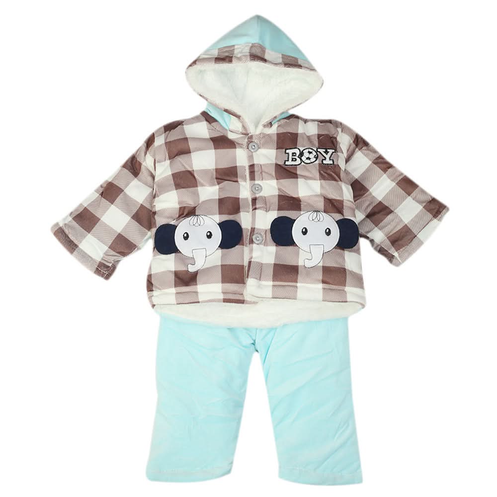 Newborn Girls Full Sleeves  Suit - Brown, Newborn Girls Sets & Suits, Chase Value, Chase Value