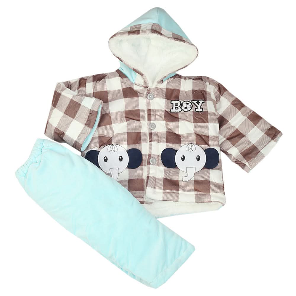 Newborn Girls Full Sleeves  Suit - Brown, Newborn Girls Sets & Suits, Chase Value, Chase Value