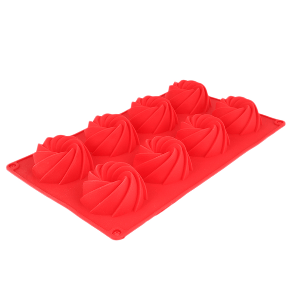 Silicone Mold 8 Pcs Tray - Red - test-store-for-chase-value