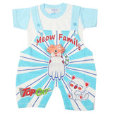 Newborn Boys Half Sleeves Romper - Sky Blue, Kids, Newborn Boys Rompers, Chase Value, Chase Value