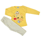 Newborn Girls Full Sleeves Suit - Yellow, Newborn Girls Sets & Suits, Chase Value, Chase Value