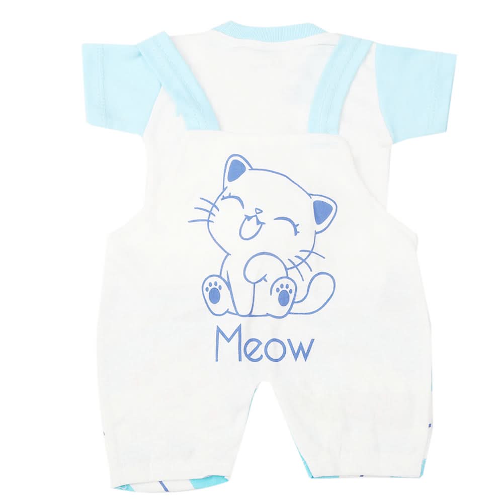 Newborn Boys Half Sleeves Romper - Sky Blue, Kids, Newborn Boys Rompers, Chase Value, Chase Value