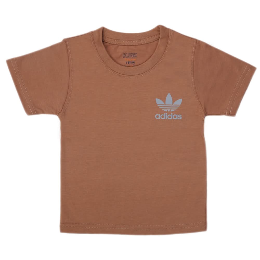 Boys Half Sleeves T-Shirt - Brown, Kids, Boys T-Shirts, Chase Value, Chase Value