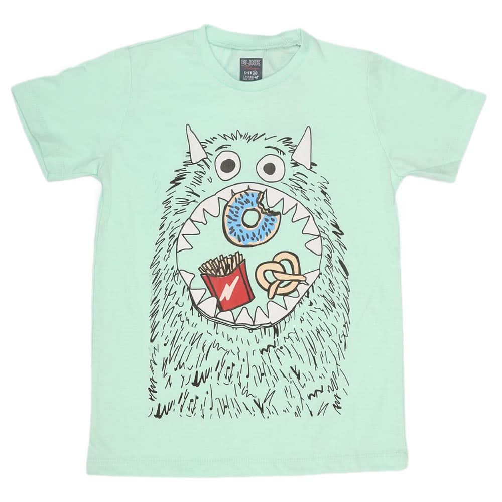 Boys Print T-Shirt - Sea Green, Kids, Boys T-Shirts, Chase Value, Chase Value