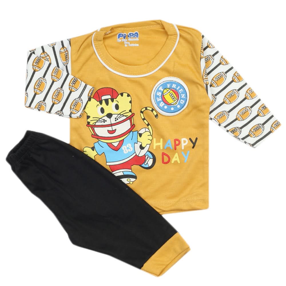 Newborn Boys Full Sleeves Suit - Mustard, Newborn Boys Sets & Suits, Chase Value, Chase Value