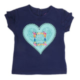 Newborn Girl Half Sleeves T-Shirt - Navy Blue, Kids, NB Girls T-Shirts, Chase Value, Chase Value