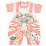 Newborn Boys Half Sleeves Romper - Peach, Kids, Newborn Boys Rompers, Chase Value, Chase Value