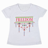 Girls Half Sleeves T-Shirt - White, Kids, Girls T-Shirts, Chase Value, Chase Value