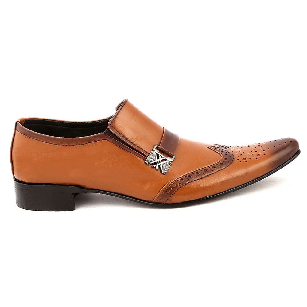 Men's Formal Shoes (F03) - Mustard, Men, Formal Shoes, Chase Value, Chase Value