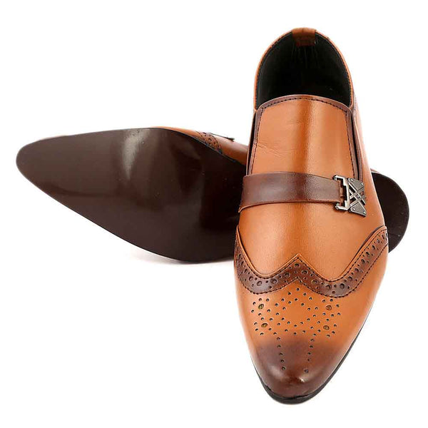 Men's Formal Shoes (F03) - Mustard, Men, Formal Shoes, Chase Value, Chase Value