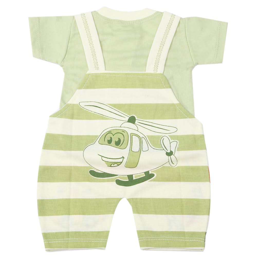 Newborn Boys Half Sleeves Romper - Light Green, Kids, Newborn Boys Rompers, Chase Value, Chase Value