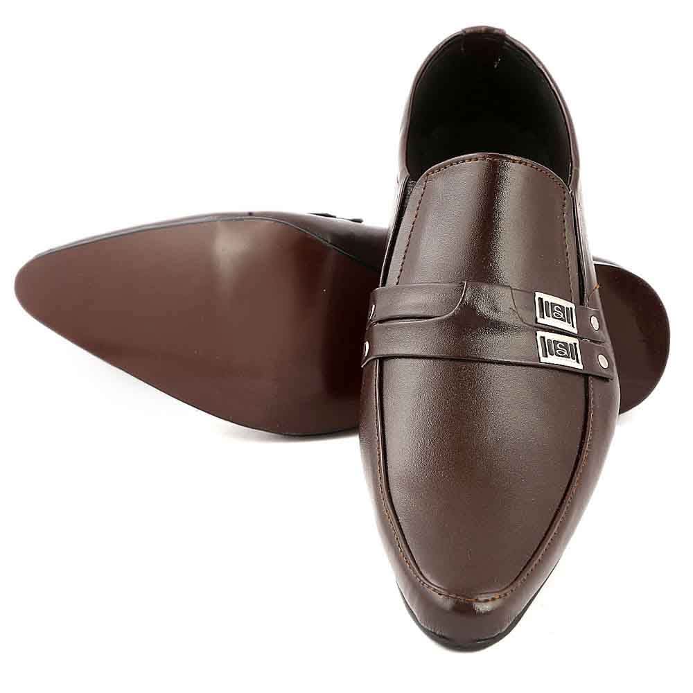 Men's Formal Shoes (F01) - Brown, Men, Formal Shoes, Chase Value, Chase Value