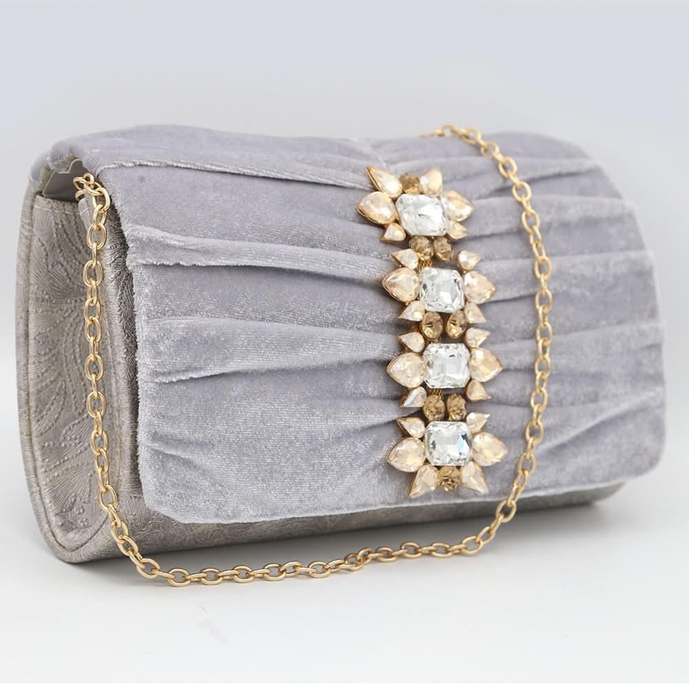 Women's Fancy Clutch 6790 - Grey, Women, Clutches, Chase Value, Chase Value