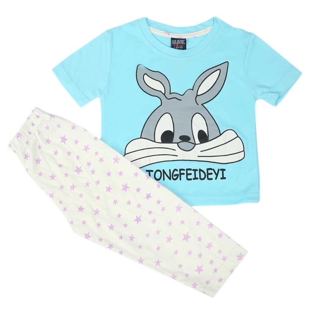 Girls Sleeping Suit - Blue, Girls Suits, Chase Value, Chase Value