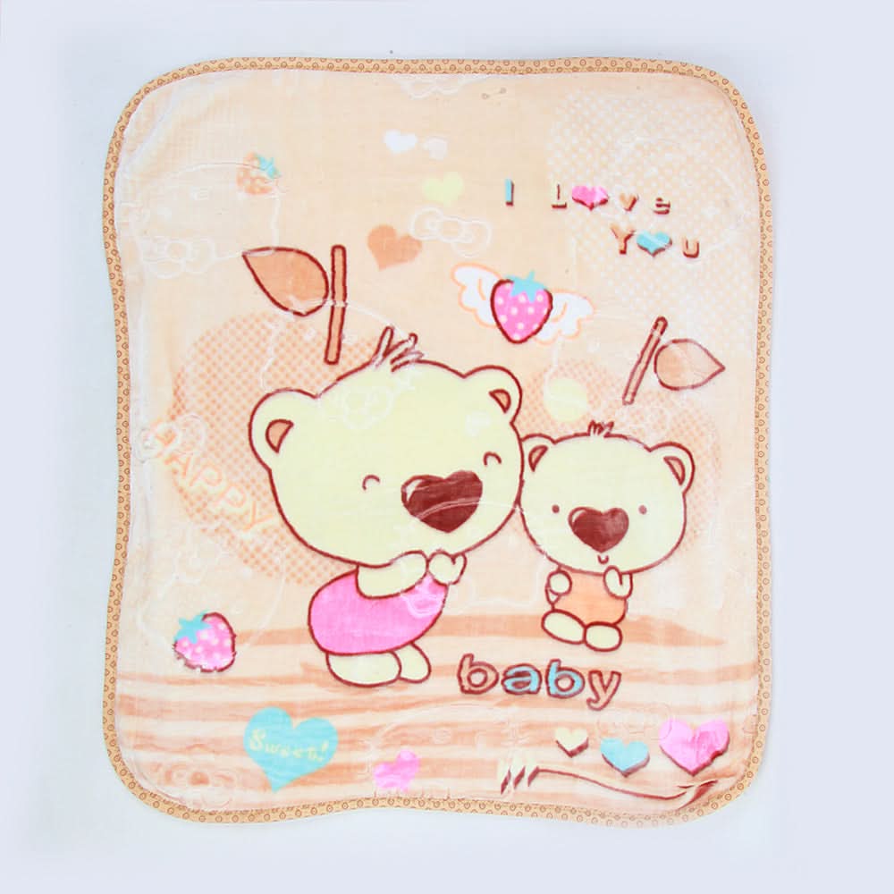 Newborn Embossed Blanket Cot - Peach, Kids, Blankets, Chase Value, Chase Value