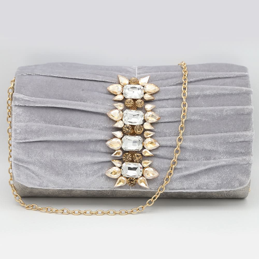 Women's Fancy Clutch 6790 - Grey, Women, Clutches, Chase Value, Chase Value