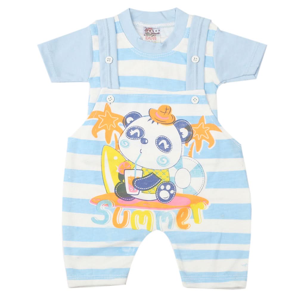 Newborn Boys Half Sleeves Romper - Blue, Kids, Newborn Boys Rompers, Chase Value, Chase Value
