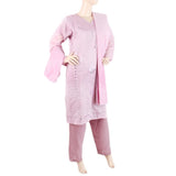 Women's Embroidered 03Pcs Suit With Stone - Light Purple, Women, 3Pcs Shalwar Suits, Chase Value, Chase Value