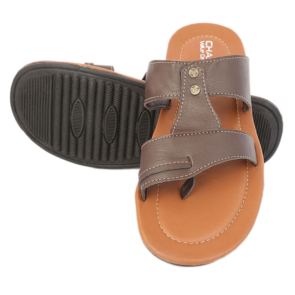 Men's Casual Slippers - Brown, Men, Slippers, Chase Value, Chase Value