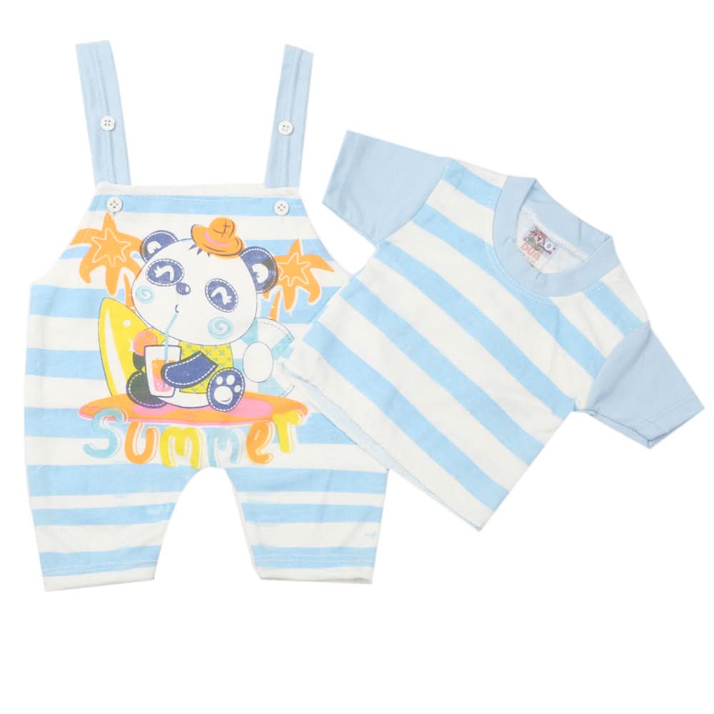 Newborn Boys Half Sleeves Romper - Blue, Kids, Newborn Boys Rompers, Chase Value, Chase Value