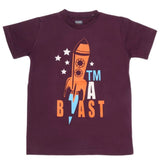 Boys Print T-Shirt - Purple, Kids, Boys T-Shirts, Chase Value, Chase Value