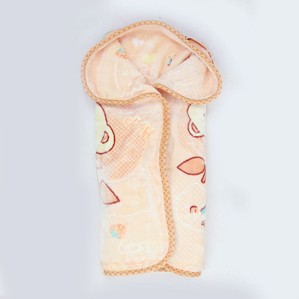 Newborn Embossed Blanket Cot - Peach, Kids, Blankets, Chase Value, Chase Value