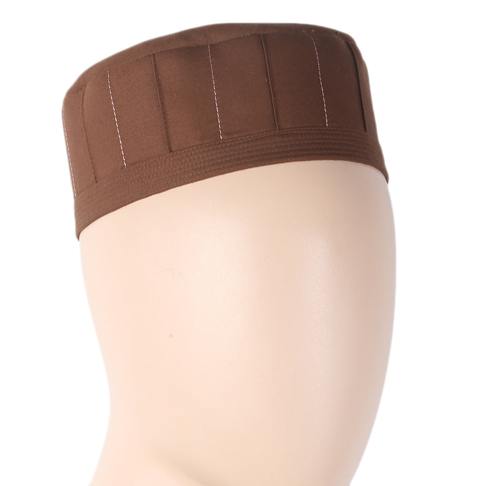 Eminent Basic Prayer Cap (Namaz Topi) - Dark Brown, Men, Caps & Hats, Chase Value, Chase Value