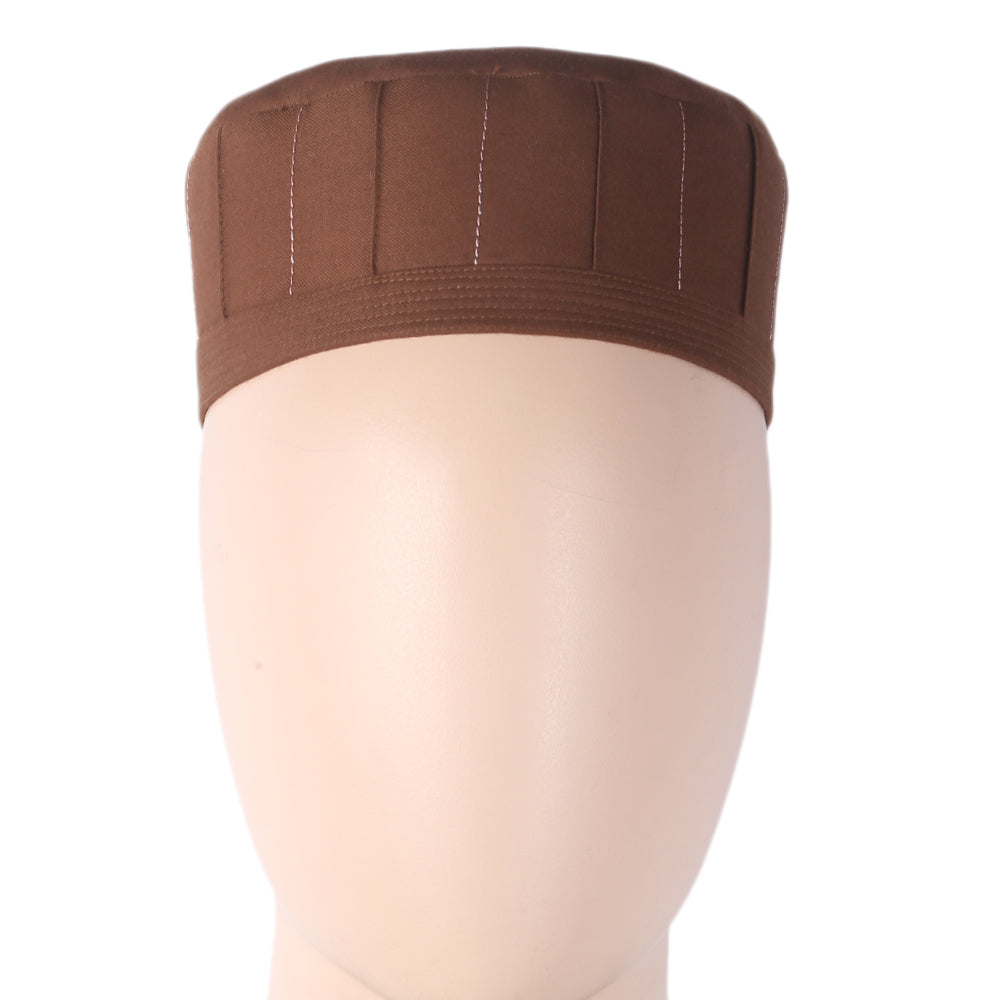 Eminent Basic Prayer Cap (Namaz Topi) - Dark Brown, Men, Caps & Hats, Chase Value, Chase Value