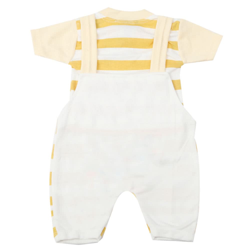 Newborn Boys Half Sleeves Romper - Mustard, Kids, Newborn Boys Rompers, Chase Value, Chase Value