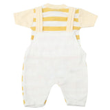 Newborn Boys Half Sleeves Romper - Mustard, Kids, Newborn Boys Rompers, Chase Value, Chase Value