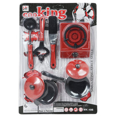 Cooking Set - Red, Kids, Cosmetic and Kitchen Sets, Chase Value, Chase Value