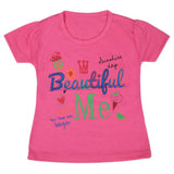 Girls Half Sleeves T-Shirt - Pink, Kids, Girls T-Shirts, Chase Value, Chase Value