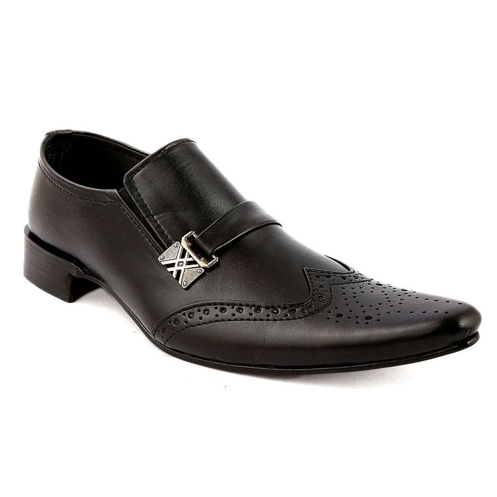 Men's Formal Shoes (F03) - Black, Men, Formal Shoes, Chase Value, Chase Value