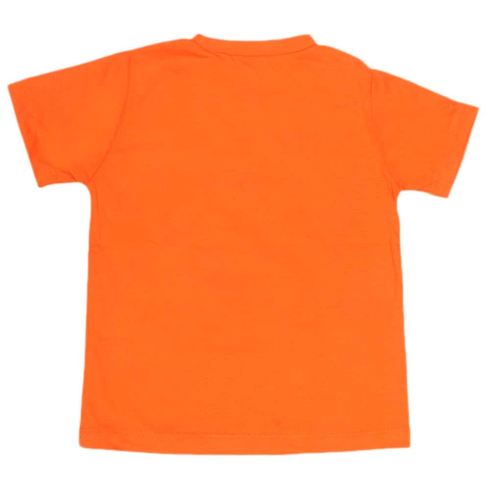 Boys Print T-Shirt - Orange, Kids, Boys T-Shirts, Chase Value, Chase Value