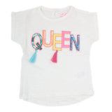 Newborn Girl Half Sleeves T-Shirt - White, Kids, NB Girls T-Shirts, Chase Value, Chase Value