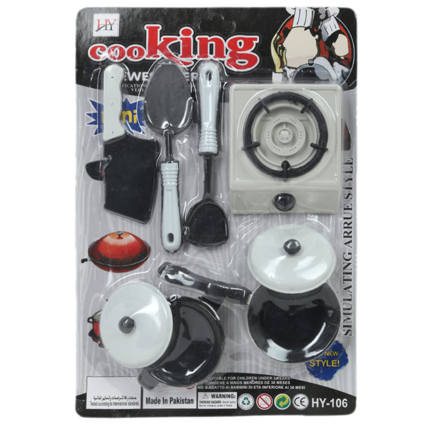 Cooking Set - White, Kids, Cosmetic and Kitchen Sets, Chase Value, Chase Value