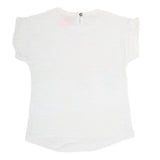 Newborn Girl Half Sleeves T-Shirt - White, Kids, NB Girls T-Shirts, Chase Value, Chase Value