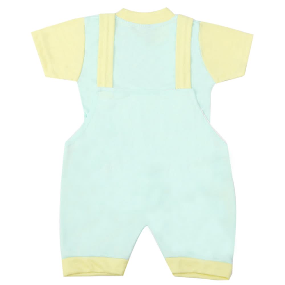 Newborn Boys Half Sleeves Romper - Sea Green, Kids, Newborn Boys Rompers, Chase Value, Chase Value